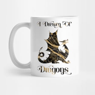 I Dream Of Dragons, Gold Lava Mug